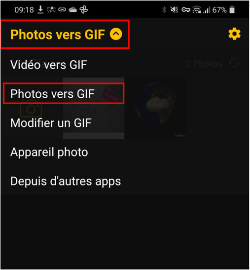 Imgplay Photos vers GIF