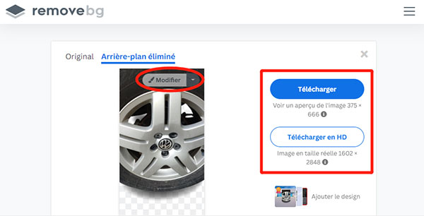 Télécharger l'image en PNG sur removebg
