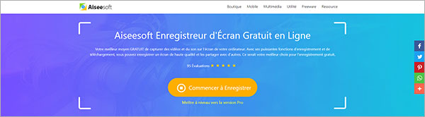 Aiseesoft Enregistreur d'Écran Gratuit