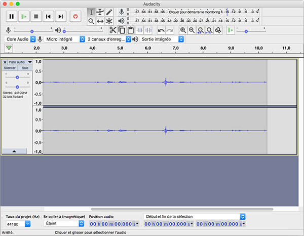 Enregistrer le son avec Audacity