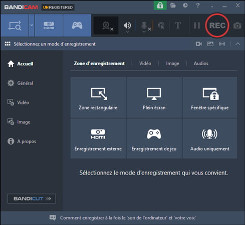 Enregistrer de la musique avec Bandicam