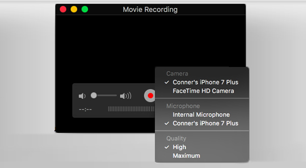 Enregistrer l'écran de l'iPhone avec QuickTime Player