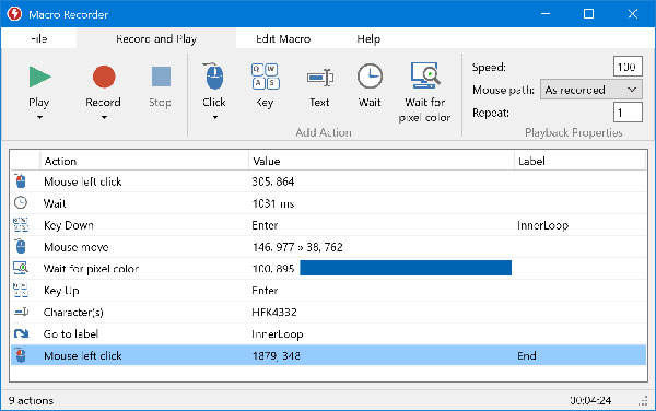 Enregistrer les mouvements souris et clavier avec Macro Recorder