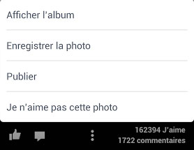 Enregistrer la photo Facebook sur Android