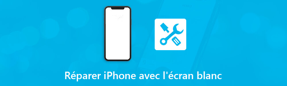 Écran iPhone blanc