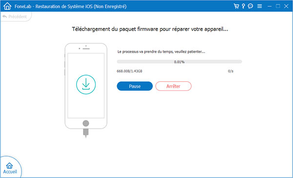 Télécharger un package fireware