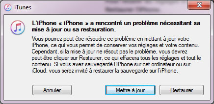 iPhone en Mode de Récupération