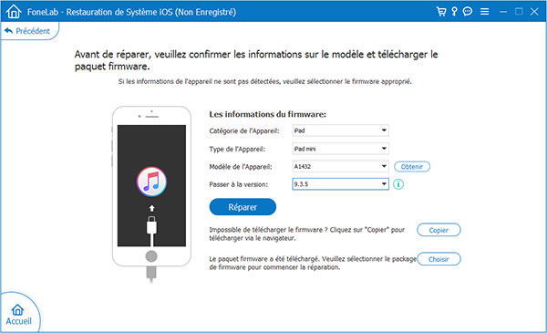 Réparer iPad bloqué