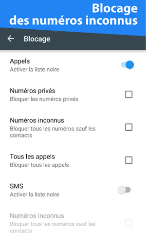 Bloquer un numéro sur Samsung avec Calls Blacklist