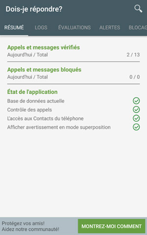 Bloquer un numéro sur Samsung avec Dois-je répondre