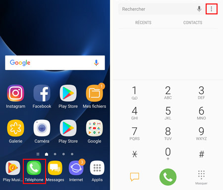 Bloquer un numéro sur Samsung par l'app Téléphone