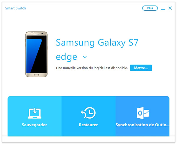 Sauvegarder  Samsung Galaxy S7 avec Smart Switch