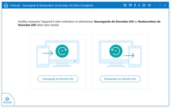 Sélectionner la fonction de sauvegarde