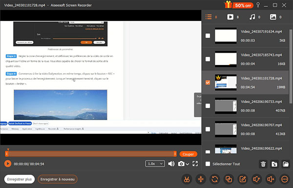 Enregistrer l'écran avec Aiseesoft Screen Recorder