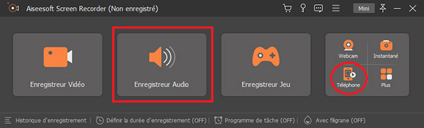 Enregistreur Audio et Téléphone