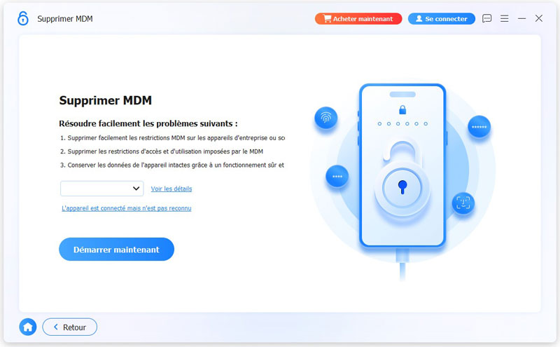 Connecter l'appareil à contourner