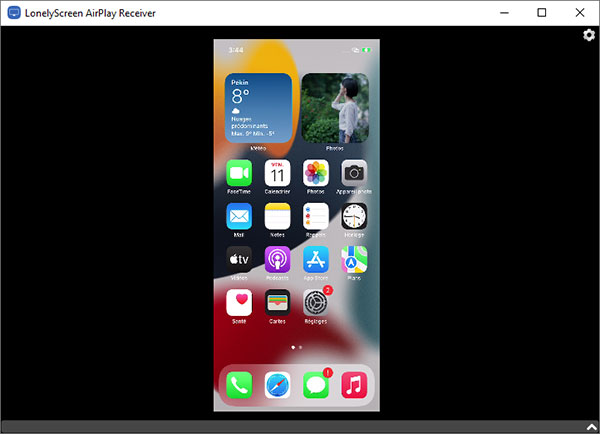 Afficher l'écran iPhone sur PC avec LonelyScreen