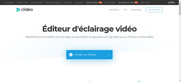 Ouvrir le site clideo