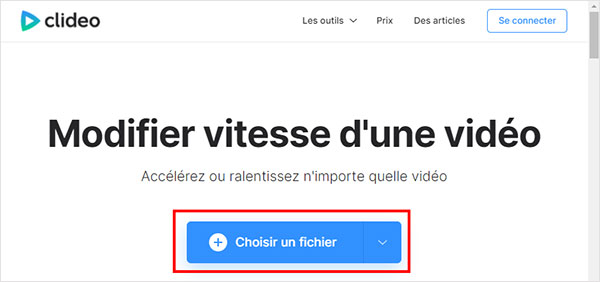 Modifier vitesse d'une vidéo