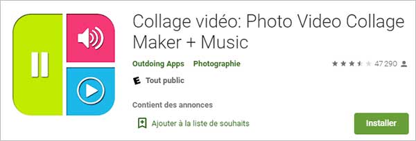 Collage vidéo : Photo Video Collage Maker