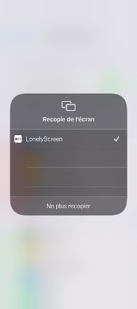 Connecter iPhone à PC par LonelyScreen