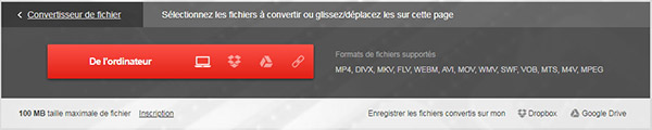 convertir VOB en AVI en ligne