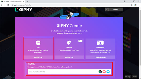Convertisseur GIF - Giphy