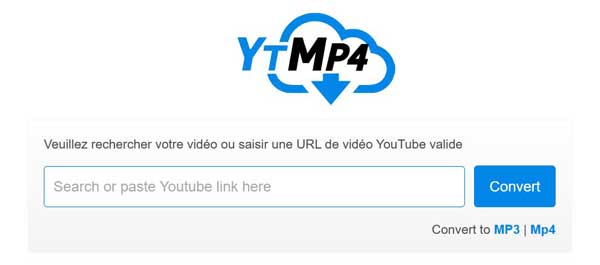 Convertisseur YouTube en MP4 avec YTMP4