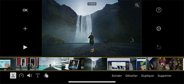 Couper une vidéo avec iMovie sur iPhone