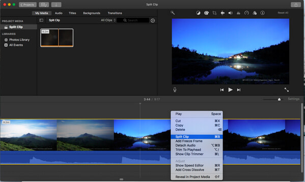 Couper une vidéo avec iMovie sur Mac