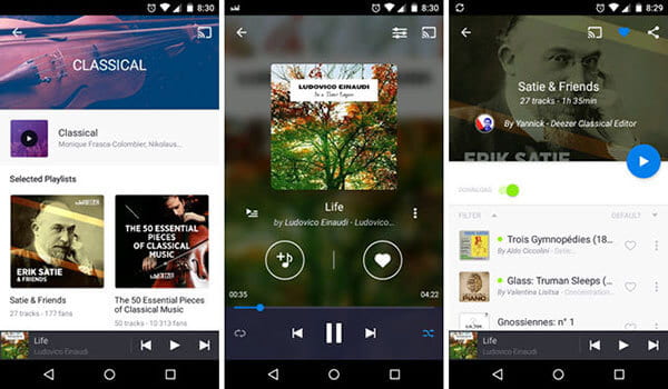 Lire WMA sur Android avec Deezer