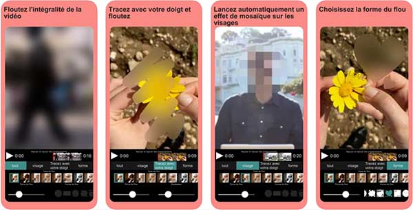 Flouter une vidéo sur iPhone avec l'application Mosaïque vidéo