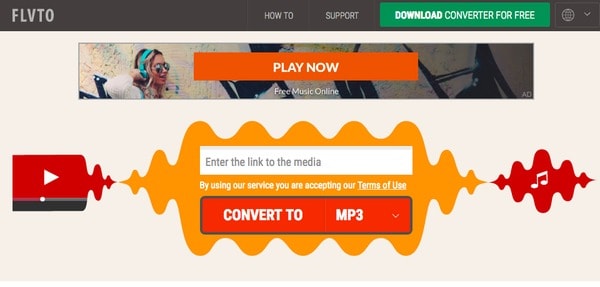 Convertir FLV en MP3 avec FLVTO