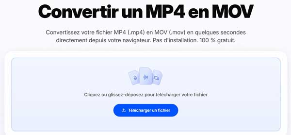 Convertir MP4 en MOV en ligne avec Happyscribe