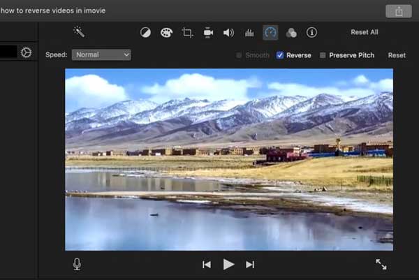 Inverser une vidéo avec iMovie