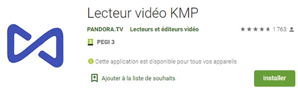 Lecteur vidéo KMP