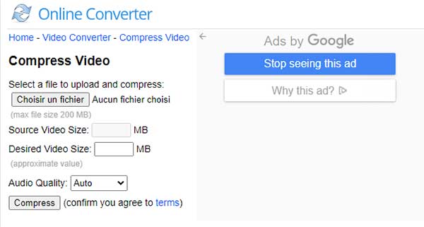 Online Converter - Compress Video