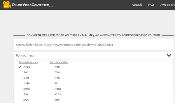 Convertisseur YouTube WMA gratuit - ONLINE VIDEO CONVERTER