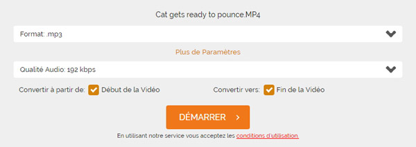 Modifier les paramètres audio