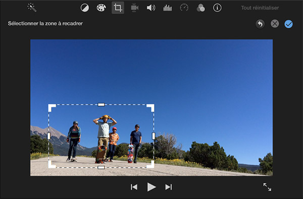 Rogner le clip vidéo