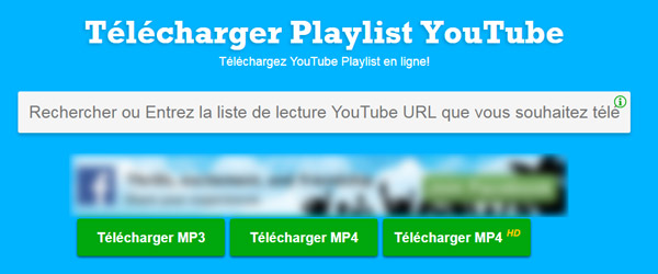 Le site Télécharger Playlist YouTube