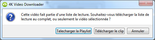 Télécharger la playlist ou le clip