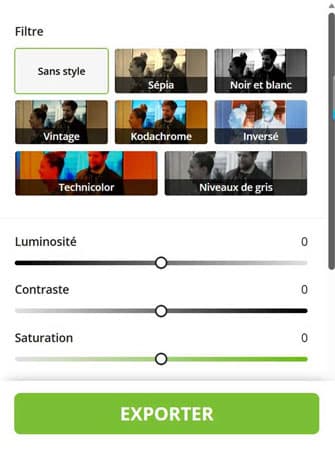 Choisir les paramètres d'amélioration
