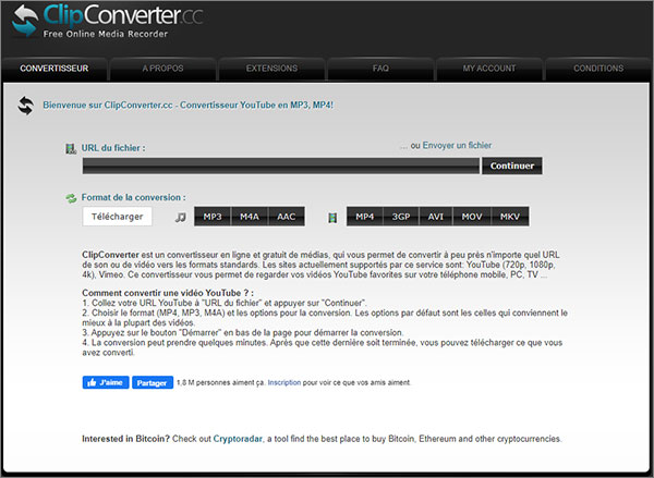 L'interface de ClipConverter.cc