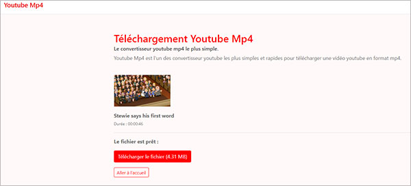 Télécharger des vidéos YouTube en MP4 avec Youtube Mp4