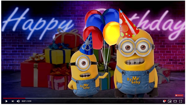 Chanson d'anniversaire de Minions