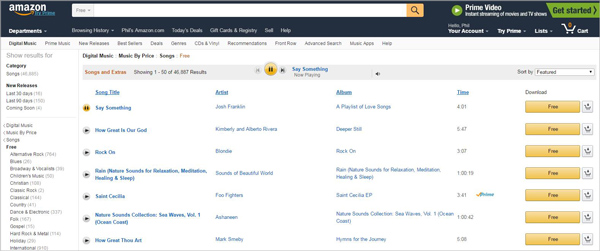 Amazon Songs