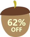 62% OFF